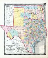 County Map of Texas, and Indian Territory, La Salle County 1876